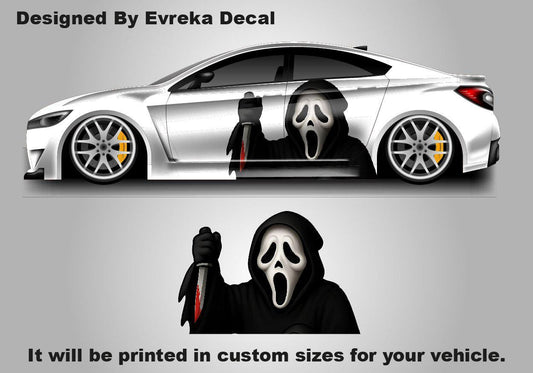 3D Scream, 3d Car Livery, Cast Vinyl Wrap, Universal Size, Car Wrap, 3d Car Decal, Car Foil Design - Evreka Decal