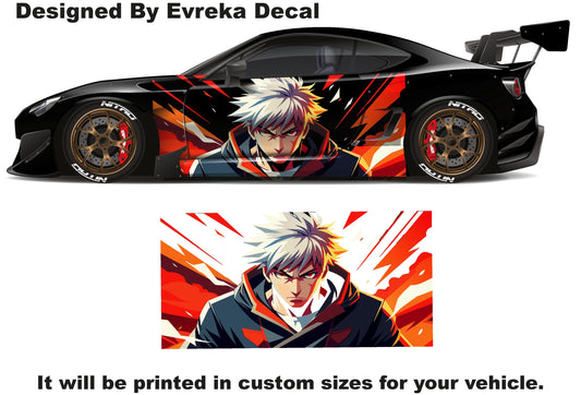Lıght Yagami | Anime Car Wrap | Anime Car Decals | Vinyl stickers | Large decal | Charger, Challenger, Mustang, Camaro, Anime Cartoon - Evreka Decal
