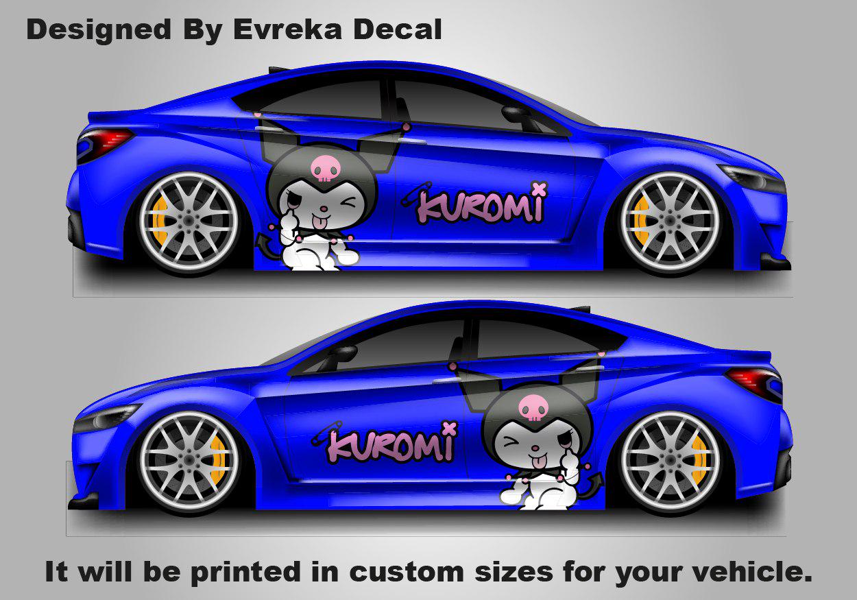 Kuromi Car Wrap