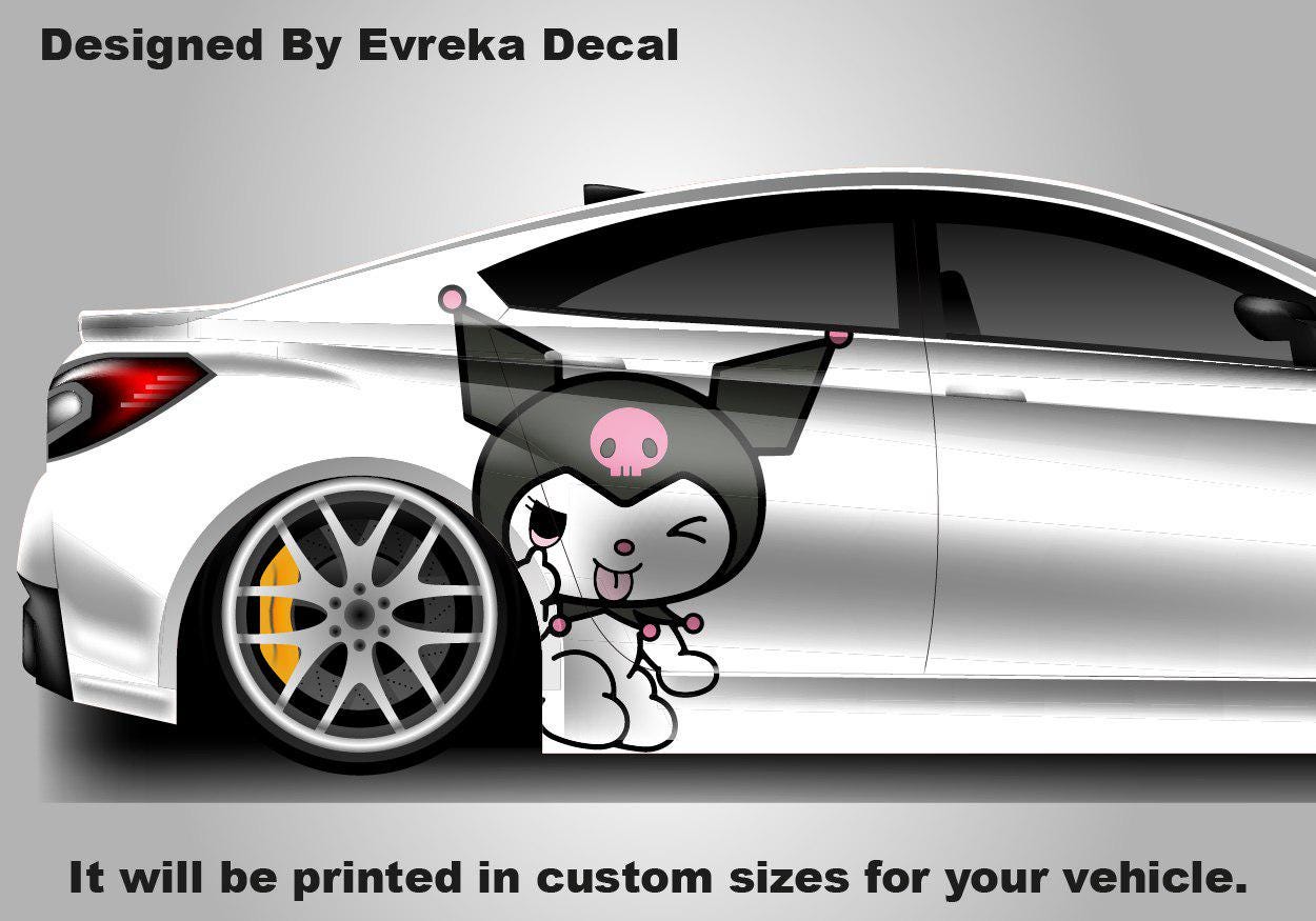 Kuromi Car Decals: Cuteness On the Go! Car Vinyl | Comics character, Designed Car Livery, Cast Vinyl Wrap - Evreka Decal