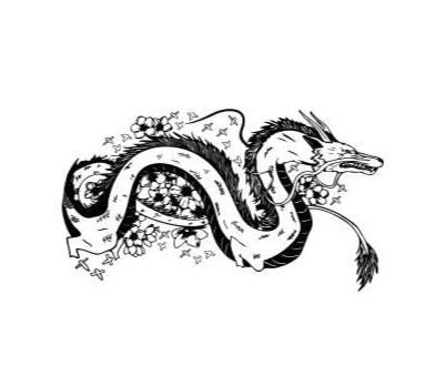 2x Large Anime Dragon Truck Car Sticker Decal Hood Door Body Side Manga Animal Vinyl for Bumper Jeep Ford - Evreka Decal