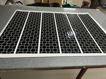 Honey Comb RACING Stripes Dual 10" for Dodge Charger and challenger With Trim Package Charger GT, SRT, Scatpack, Hellcat Car Decals Dodge Ch - Evreka Decal