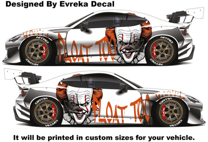 Bundle pennywise, It, Car Livery, Cast Vinyl Wrap, Universal Size, Car Wrap - Evreka Decal