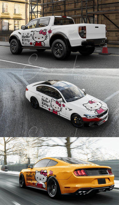 Hello Kitty Car Decals: Cuteness On the Go! Car Vinyl | Comics character, Designed Car Livery, Cast Vinyl Wrap - Evreka Decal