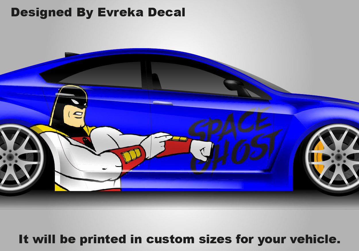 Space Ghost , American superhero the, Designed Car Livery, Cast Vinyl Wrap, Universal Size - Evreka Decal
