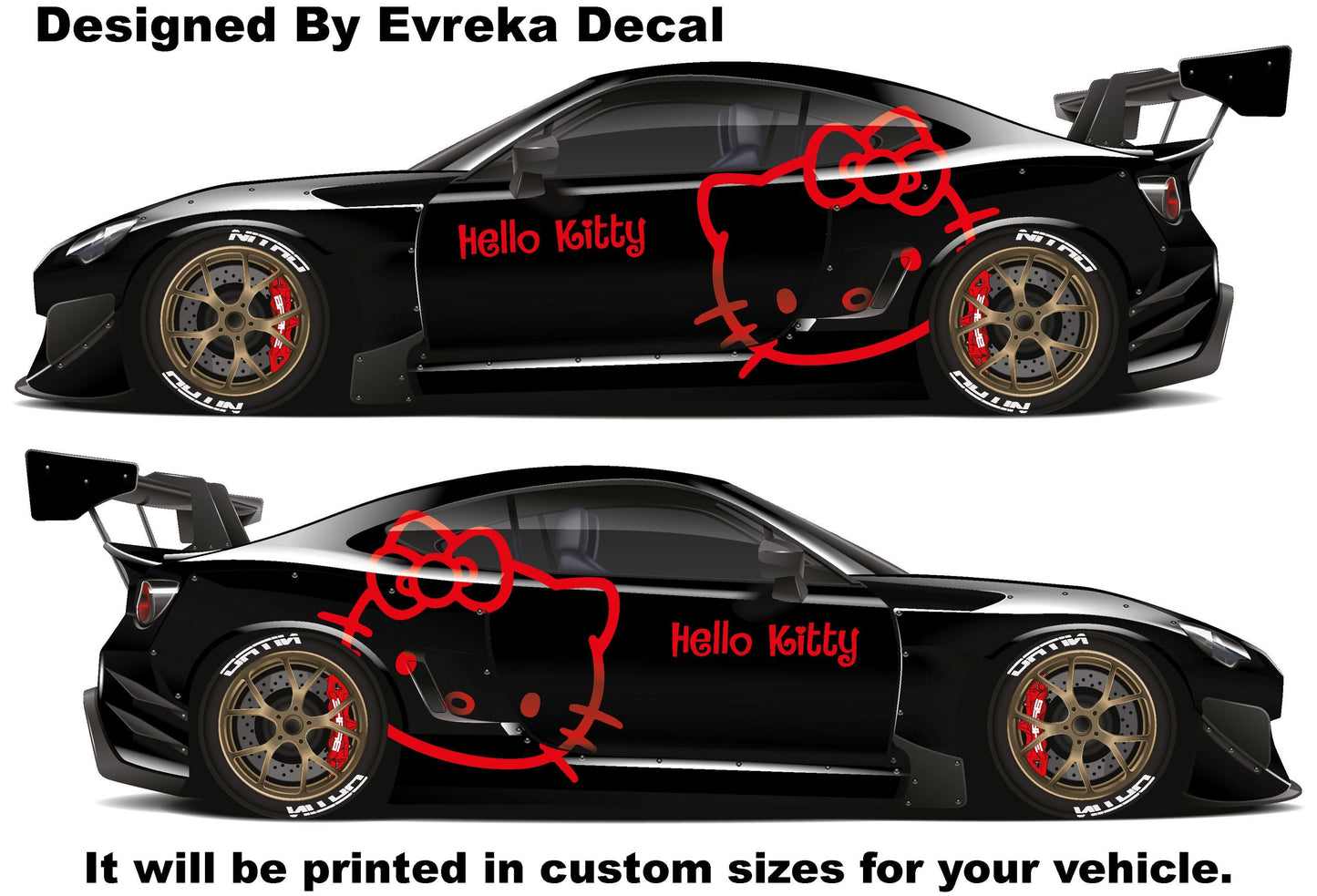 1x Hello Kitty Car Decals: Cuteness On the Go! Car Vinyl | Comics character, Designed Car Livery, Cast Vinyl Wrap - Evreka Decal