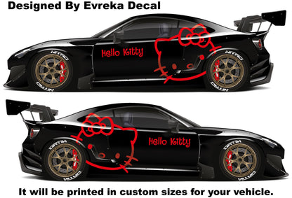 1x Hello Kitty Car Decals: Cuteness On the Go! Car Vinyl | Comics character, Designed Car Livery, Cast Vinyl Wrap - Evreka Decal
