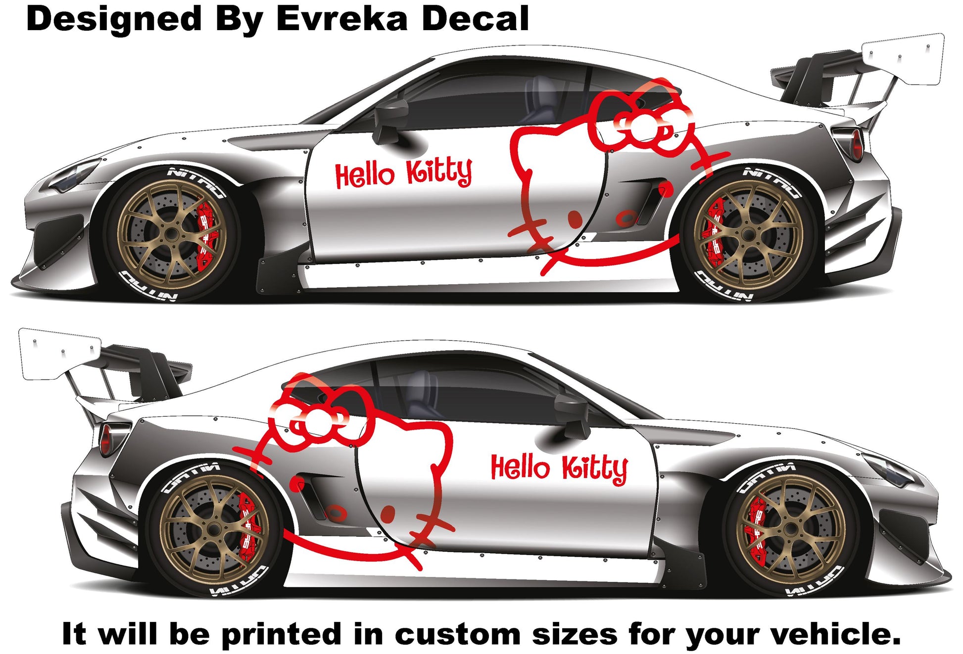 1x Hello Kitty Car Decals: Cuteness On the Go! Car Vinyl | Comics character, Designed Car Livery, Cast Vinyl Wrap - Evreka Decal