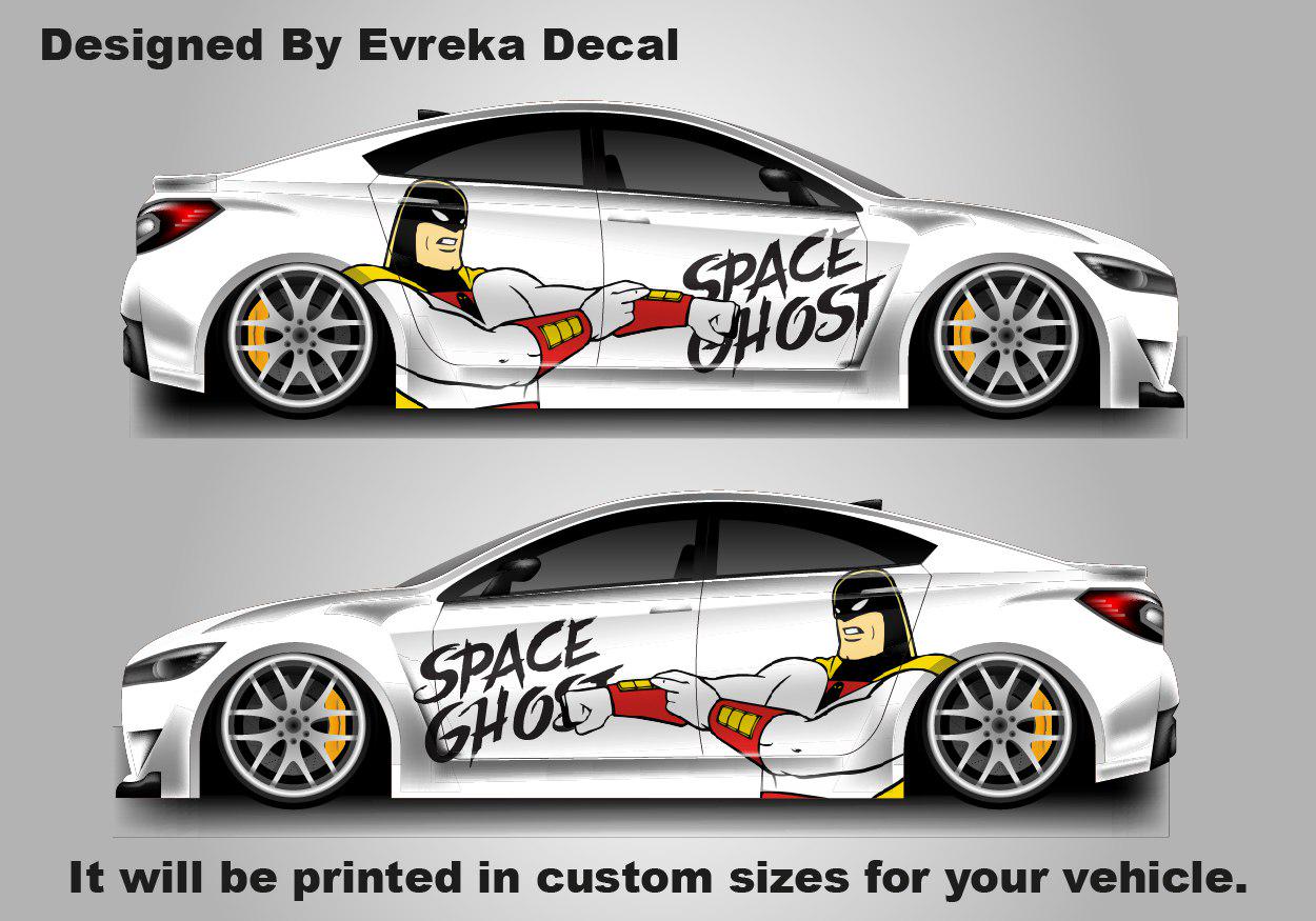 Space Ghost , American superhero the, Designed Car Livery, Cast Vinyl Wrap, Universal Size - Evreka Decal