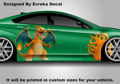 Charizard Car Decals: Car Vinyl | Comics character, Pokemon character, Designed Car Livery, Cast Vinyl Wrap , 3D Vinyl - Evreka Decal
