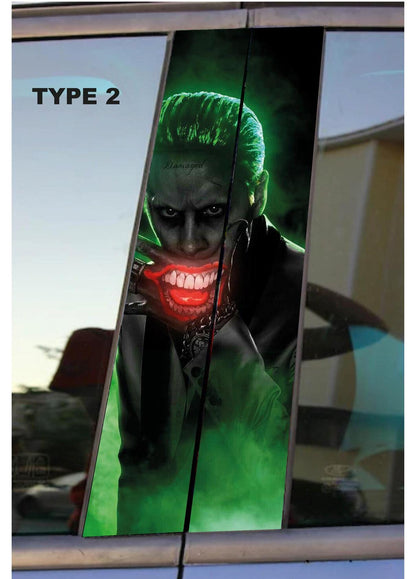 Joker Car Doors Livery Pillar Decal Sticker Wrap - Joker Car Decal - high quality graphics - fits for any vehicle - Evreka Decal