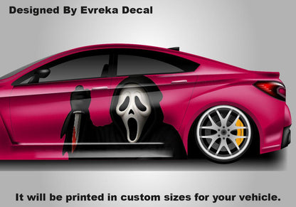 3D Scream, 3d Car Livery, Cast Vinyl Wrap, Universal Size, Car Wrap, 3d Car Decal, Car Foil Design - Evreka Decal