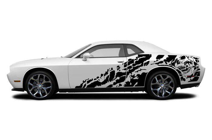 Nightmare side graphics, decals compatible with Dodge Challenger - Evreka Decal