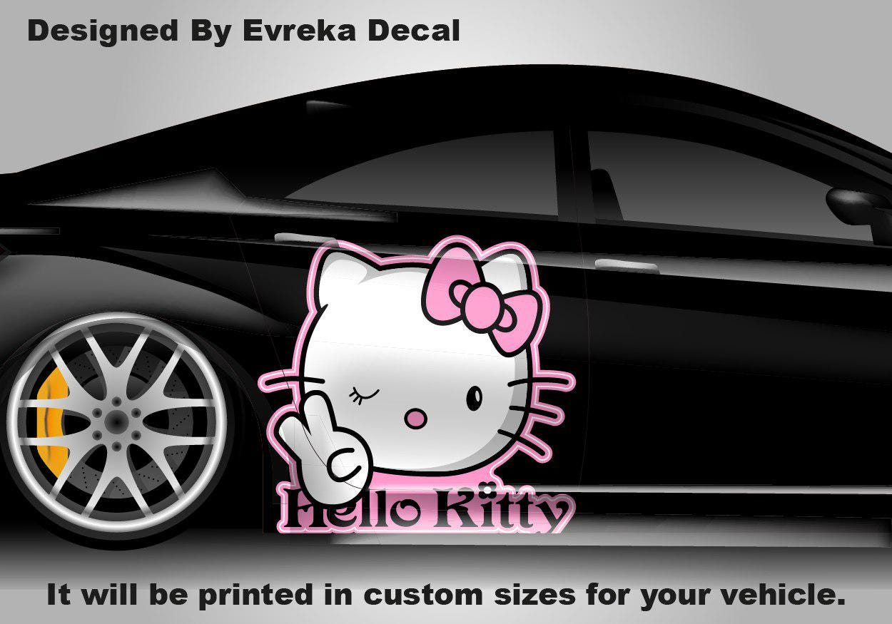 Hello Kitty Car Decals: Cuteness On the Go! Car Vinyl | Comics character, Designed Car Livery, Cast Vinyl Wrap - Evreka Decal