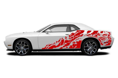 Nightmare side graphics, decals compatible with Dodge Challenger - Evreka Decal