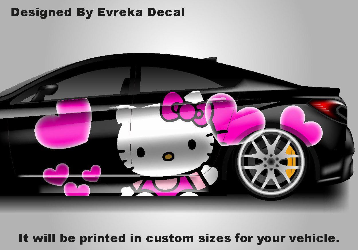 Hello Kitty Car Decals: Cuteness On the Go! Car Vinyl | Comics character, Designed Car Livery, Cast Vinyl Wrap - Evreka Decal