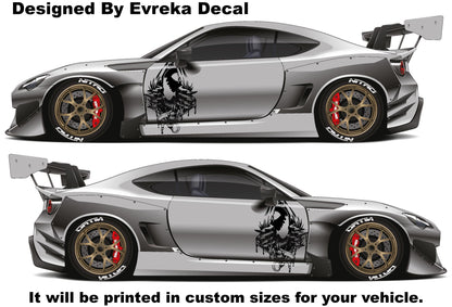 VENOM Superhero, Villain Inspired Car Side Sticker, Universal Size, Car Decal Wrap - Evreka Decal