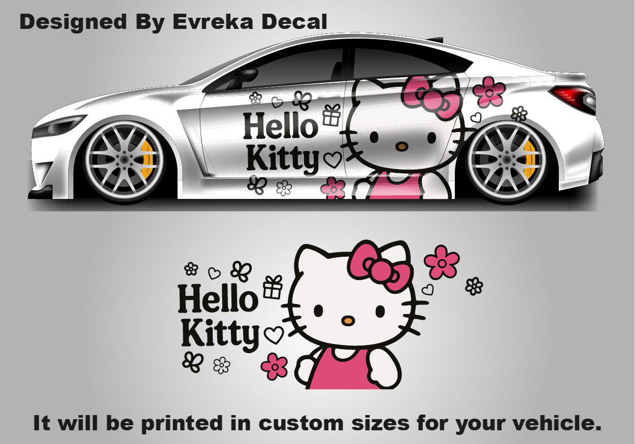 Hello Kitty Car Decals: Cuteness On the Go! Car Vinyl | Comics character, Designed Car Livery, Cast Vinyl Wrap - Evreka Decal