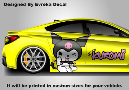 Kuromi Car Decals: Cuteness On the Go! Car Vinyl | Comics character, Designed Car Livery, Cast Vinyl Wrap - Evreka Decal