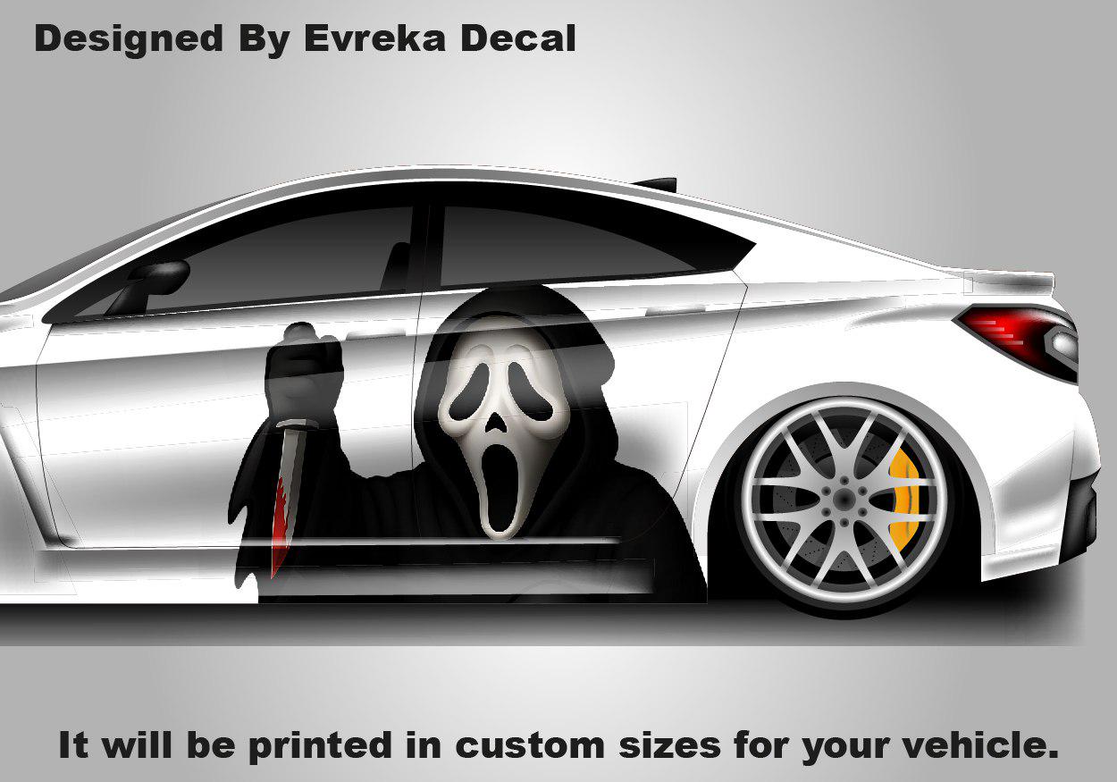 3D Scream, 3d Car Livery, Cast Vinyl Wrap, Universal Size, Car Wrap, 3d Car Decal, Car Foil Design - Evreka Decal