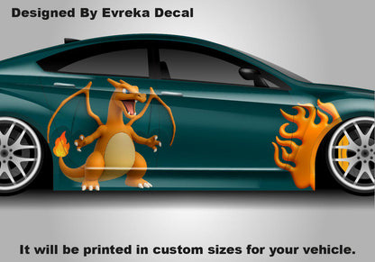 Charizard Car Decals: Car Vinyl | Comics character, Pokemon character, Designed Car Livery, Cast Vinyl Wrap , 3D Vinyl - Evreka Decal