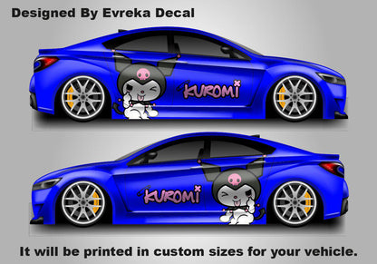 Kuromi Car Decals: Cuteness On the Go! Car Vinyl | Comics character, Designed Car Livery, Cast Vinyl Wrap - Evreka Decal