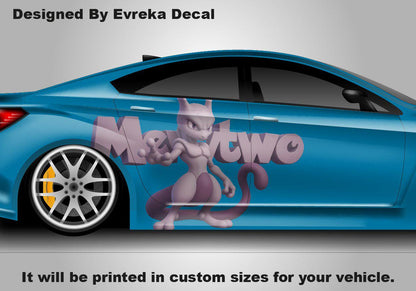 Mewtwo Car Decals: Car Vinyl | Comics character, Pokemon character, Designed Car Livery, Cast Vinyl Wrap , 3D Vinyl ( Passenger Side) - Evreka Decal