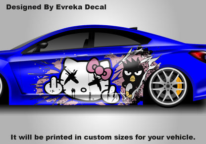Hello Kitty Car Decals: Cuteness On the Go! Car Vinyl | Comics character, Designed Car Livery, Cast Vinyl Wrap - Evreka Decal
