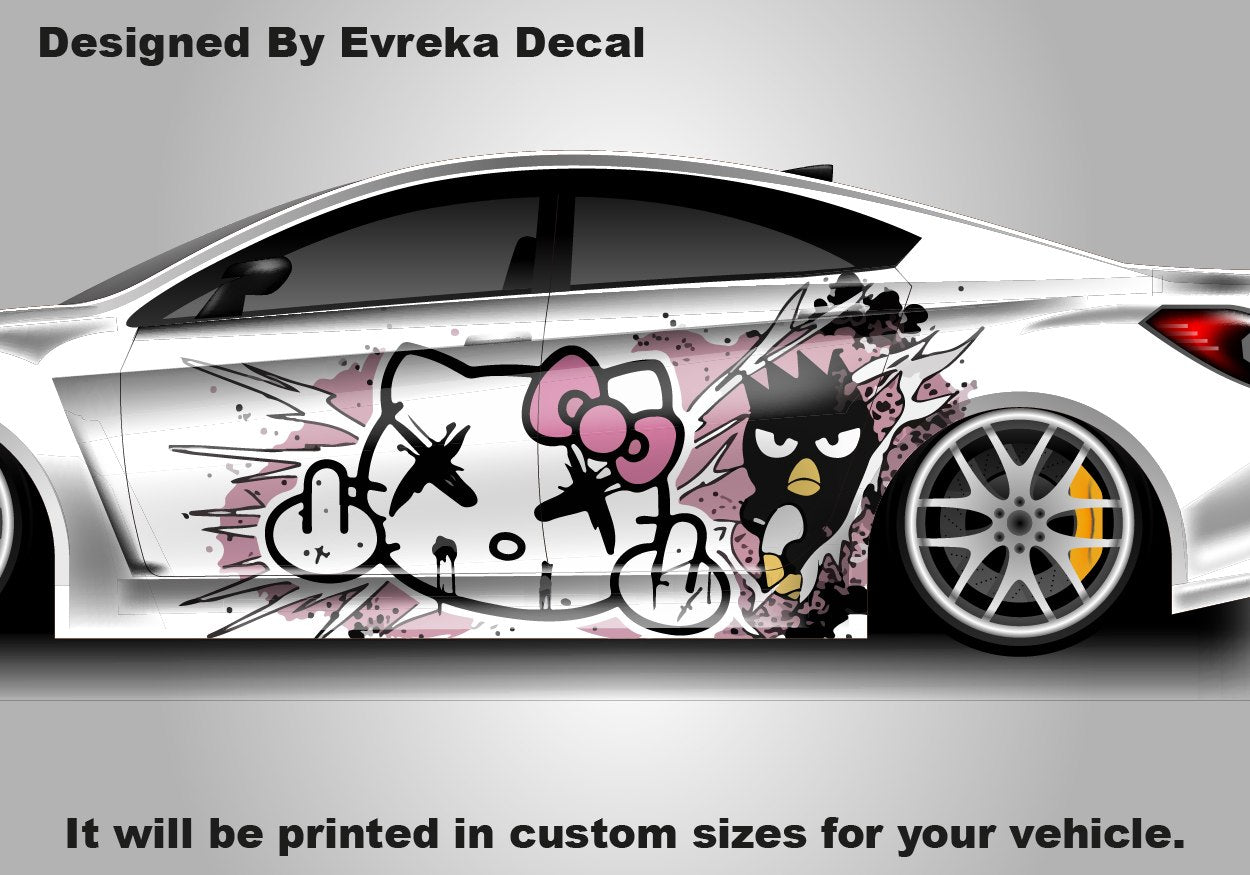 Hello Kitty Car Decals: Cuteness On the Go! Car Vinyl | Comics character, Designed Car Livery, Cast Vinyl Wrap - Evreka Decal