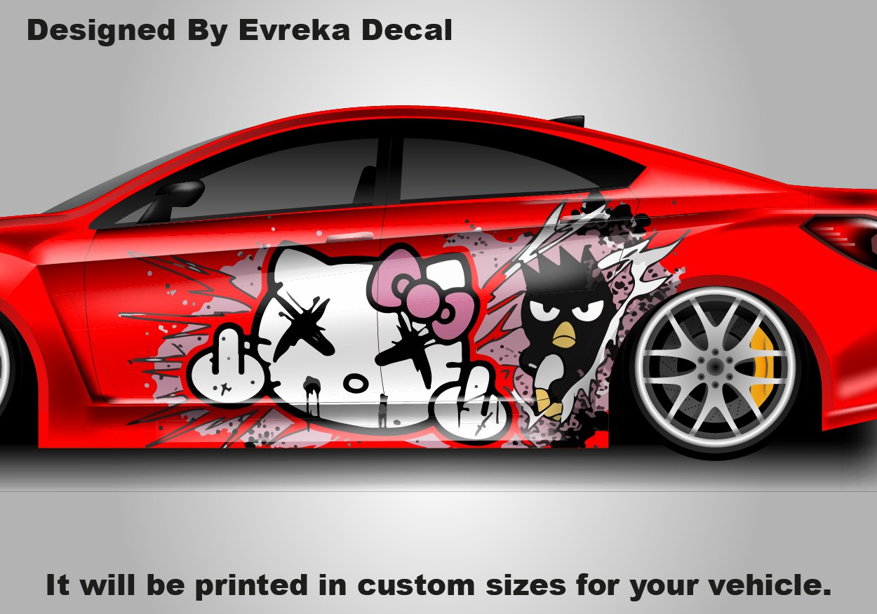 Hello Kitty Car Decals: Cuteness On the Go! Car Vinyl | Comics character, Designed Car Livery, Cast Vinyl Wrap - Evreka Decal