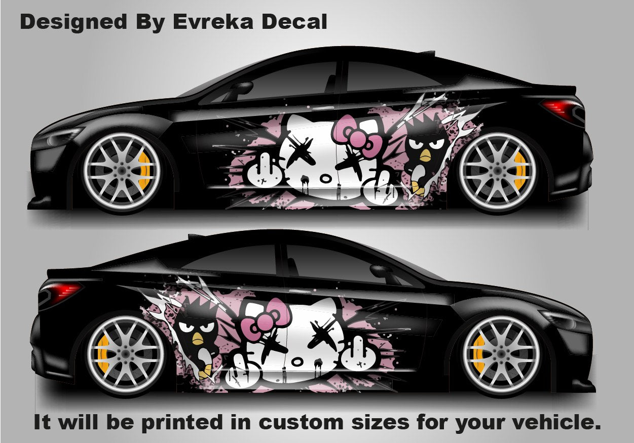Hello Kitty Car Decals: Cuteness On the Go! Car Vinyl | Comics character, Designed Car Livery, Cast Vinyl Wrap - Evreka Decal