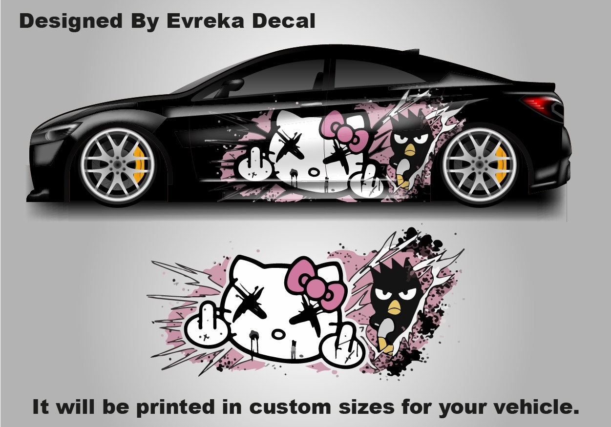 Hello Kitty Car Decals: Cuteness On the Go! Car Vinyl | Comics character, Designed Car Livery, Cast Vinyl Wrap - Evreka Decal