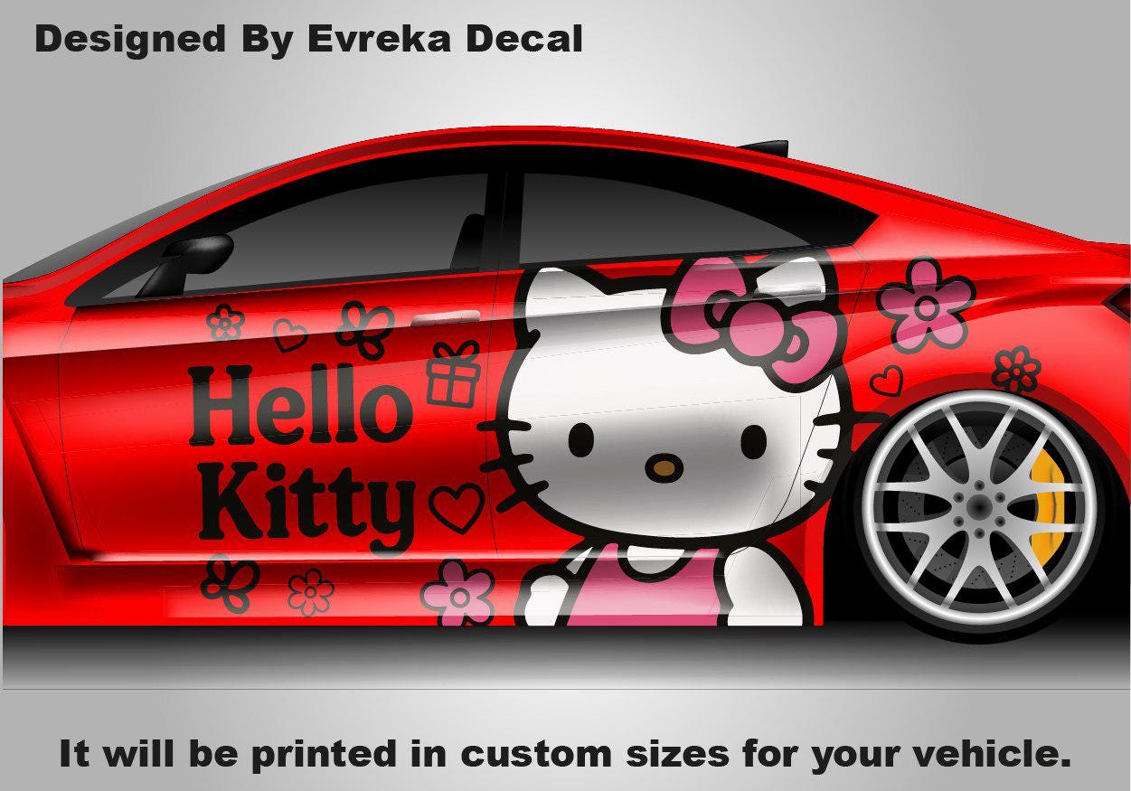 Hello Kitty Car Decals: Cuteness On the Go! Car Vinyl | Comics character, Designed Car Livery, Cast Vinyl Wrap - Evreka Decal