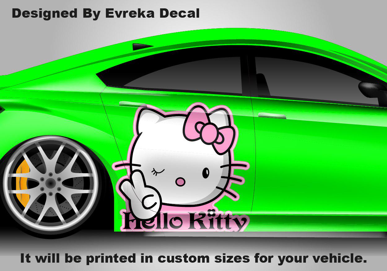 Hello Kitty Car Decals: Cuteness On the Go! Car Vinyl | Comics character, Designed Car Livery, Cast Vinyl Wrap - Evreka Decal