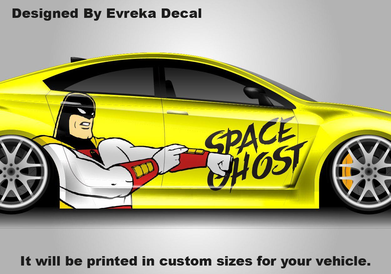 Space Ghost , American superhero the, Designed Car Livery, Cast Vinyl Wrap, Universal Size - Evreka Decal