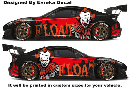 Pennywise it halloween bundle, Car Livery, Cast Vinyl Wrap, Universal Size, Car Wrap, Car Decal, Car Foil Design - Evreka Decal