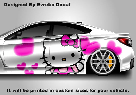 Hello Kitty Car Decals: Cuteness On the Go! Car Vinyl | Comics character, Designed Car Livery, Cast Vinyl Wrap - Evreka Decal