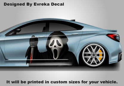 3D Scream, 3d Car Livery, Cast Vinyl Wrap, Universal Size, Car Wrap, 3d Car Decal, Car Foil Design - Evreka Decal