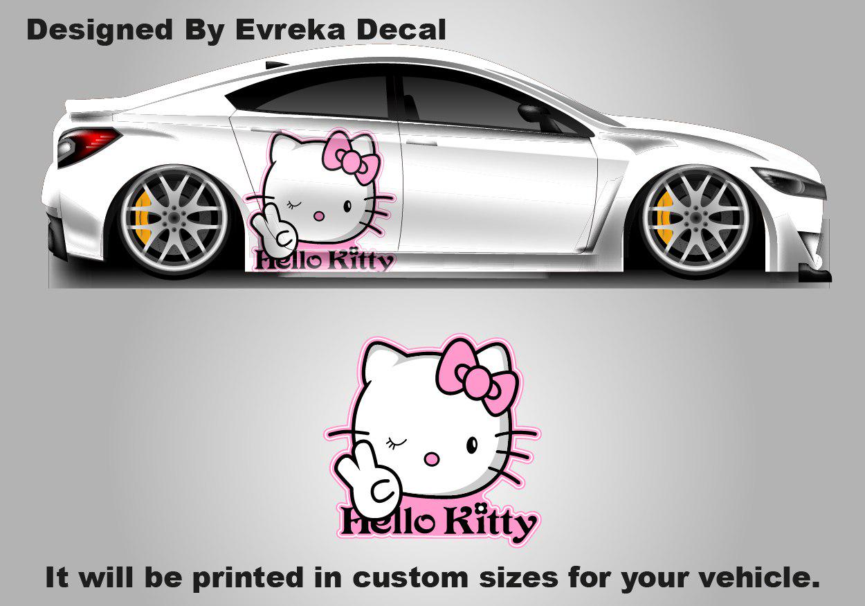 Hello Kitty Car Decals: Cuteness On the Go! Car Vinyl | Comics character, Designed Car Livery, Cast Vinyl Wrap - Evreka Decal