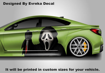 3D Scream, 3d Car Livery, Cast Vinyl Wrap, Universal Size, Car Wrap, 3d Car Decal, Car Foil Design - Evreka Decal