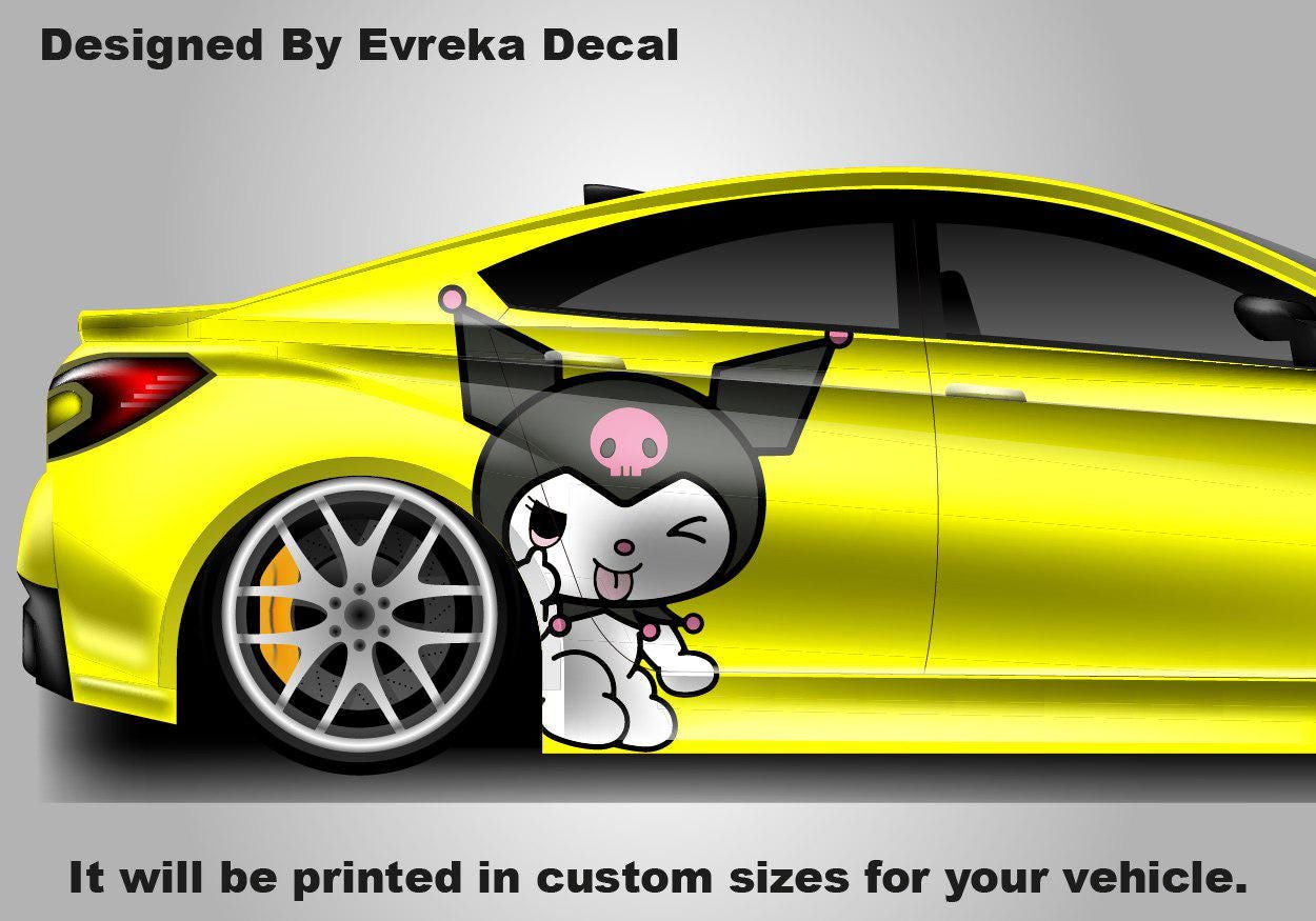 Kuromi Car Decals: Cuteness On the Go! Car Vinyl | Comics character, Designed Car Livery, Cast Vinyl Wrap - Evreka Decal