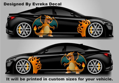 Charizard Car Decals: Car Vinyl | Comics character, Pokemon character, Designed Car Livery, Cast Vinyl Wrap , 3D Vinyl - Evreka Decal