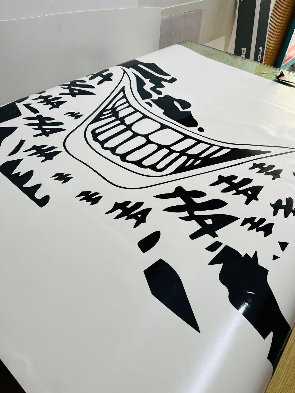 Joker Smile Car Side Decal. Joker Laugh Car Side Sticker. Joker Vinly Car Decal. - Evreka Decal