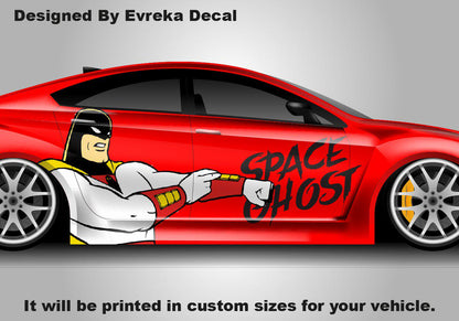 Space Ghost , American superhero the, Designed Car Livery, Cast Vinyl Wrap, Universal Size - Evreka Decal
