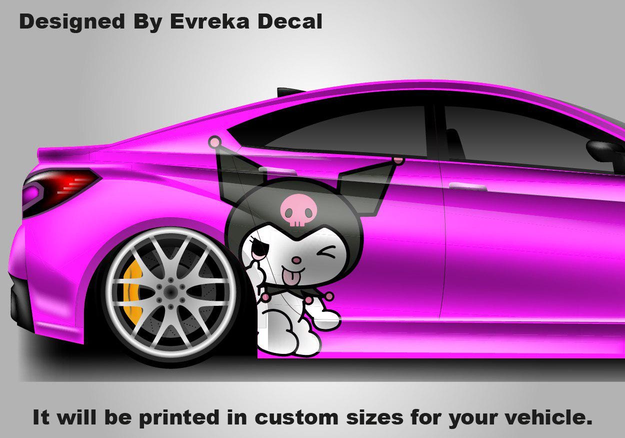 Kuromi Car Decals: Cuteness On the Go! Car Vinyl | Comics character, Designed Car Livery, Cast Vinyl Wrap - Evreka Decal