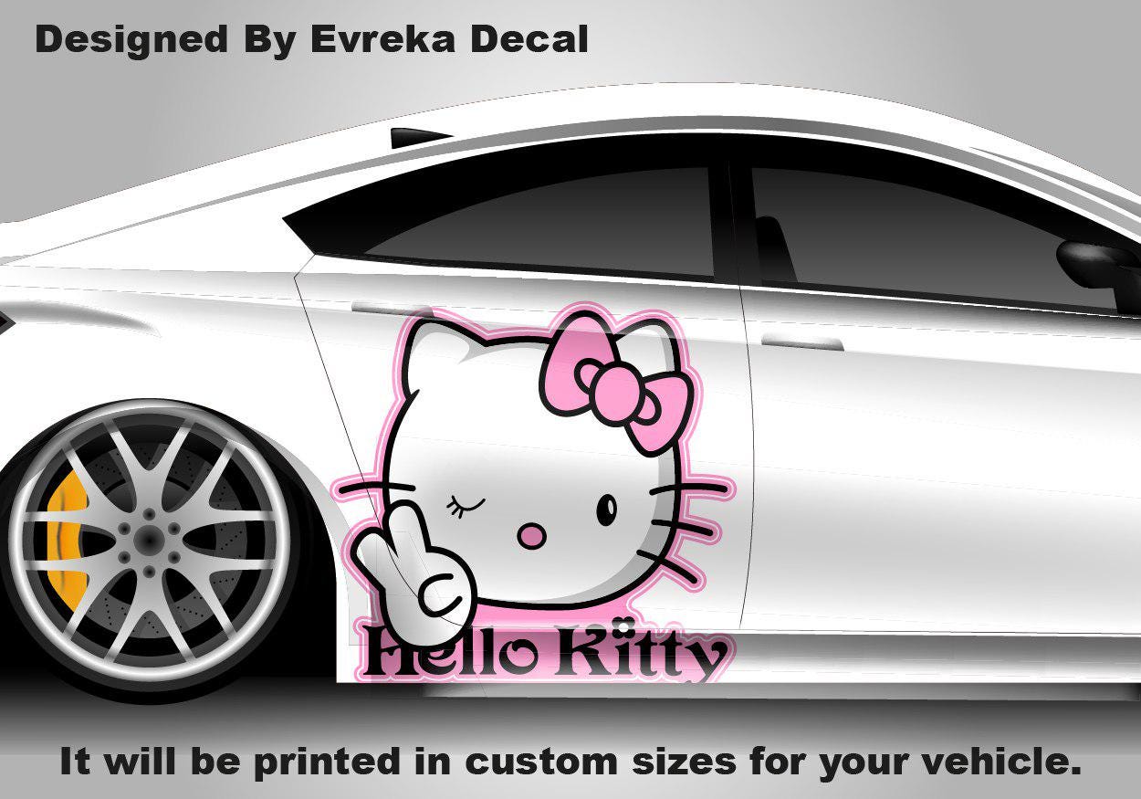 Hello Kitty Car Decals: Cuteness On the Go! Car Vinyl | Comics character, Designed Car Livery, Cast Vinyl Wrap - Evreka Decal