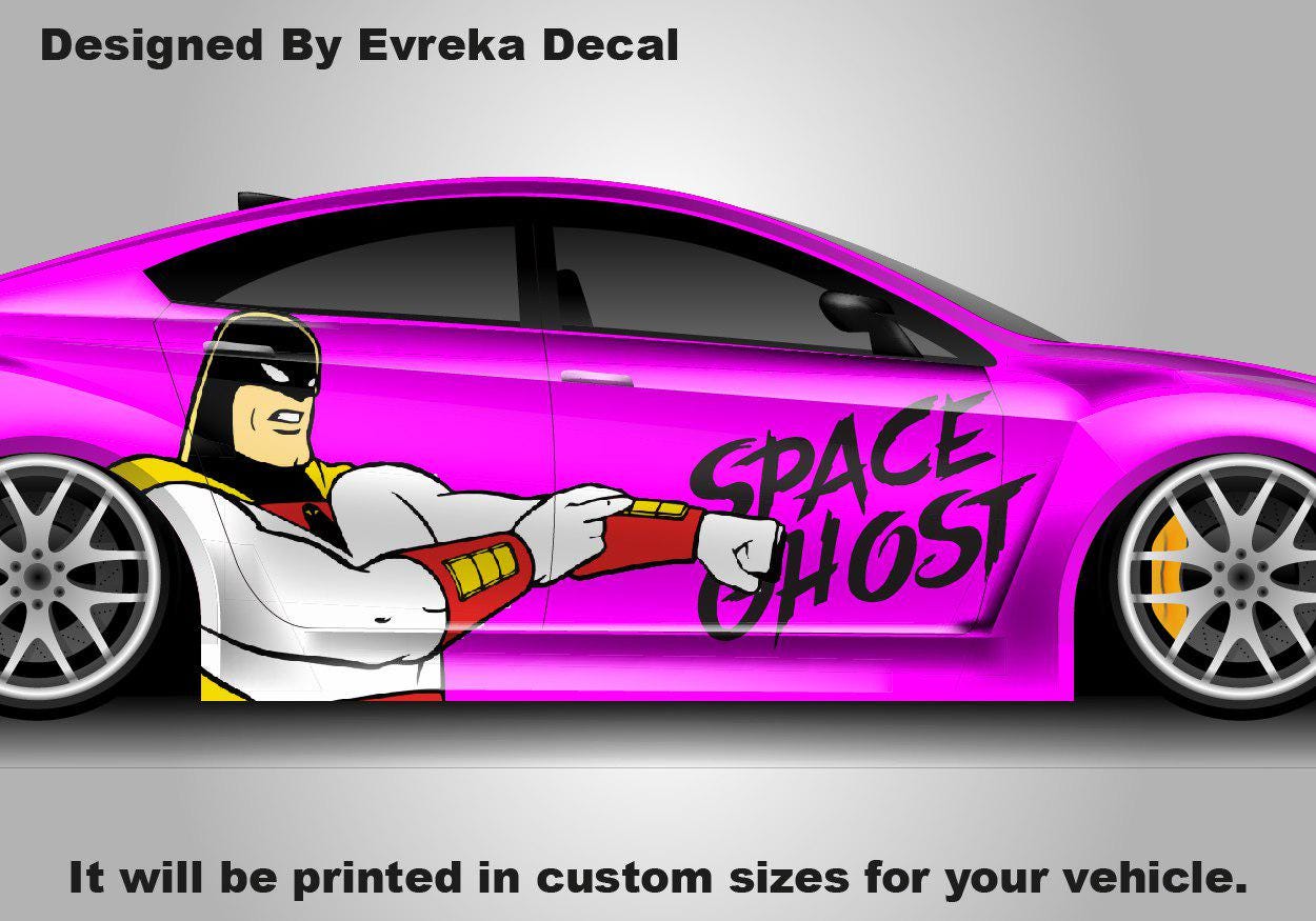 Space Ghost , American superhero the, Designed Car Livery, Cast Vinyl Wrap, Universal Size - Evreka Decal