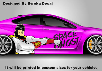 Space Ghost , American superhero the, Designed Car Livery, Cast Vinyl Wrap, Universal Size - Evreka Decal