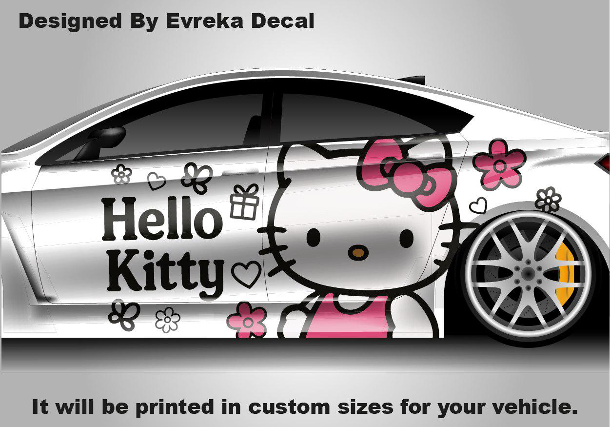 Hello Kitty Car Decals: Cuteness On the Go! Car Vinyl | Comics character, Designed Car Livery, Cast Vinyl Wrap - Evreka Decal