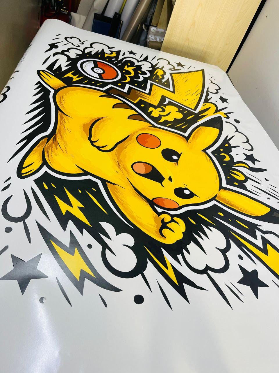 Pikachu Car Decals: Car Vinyl | Hood And Car Side Decal | Comics character, Pokemon character, Designed Car Livery, Cast Vinyl Wrap - Evreka Decal